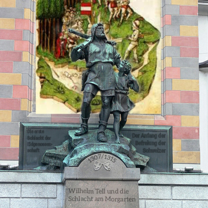 Bearbeitung des Denkmals von Wilhelm Tell
