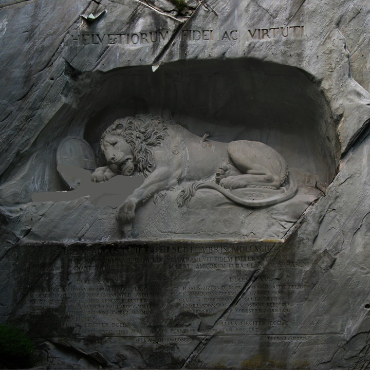 Umgestaltung des Löwendenkmals