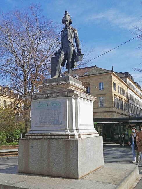 Statue de David de Pury, Neuchâtel